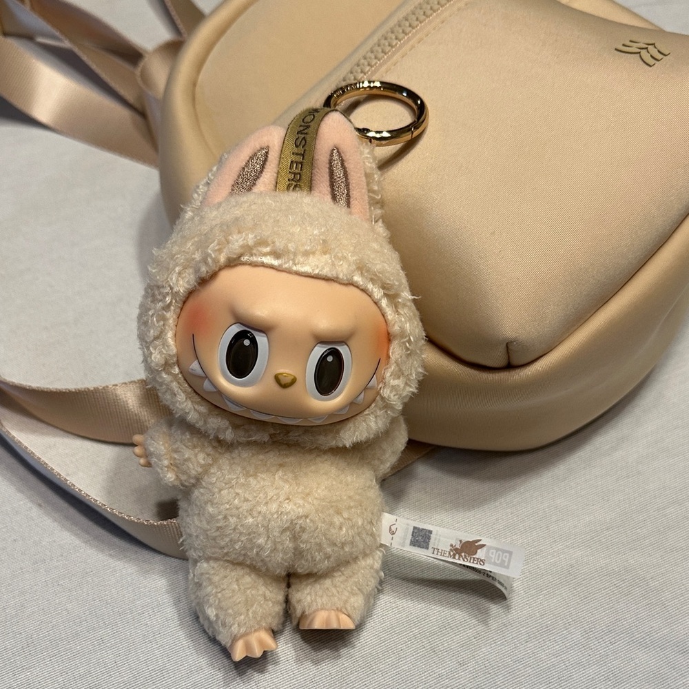 Pop Mart Labubu Exciting Macaron Soymilk Vinyl Plush+Mini Backpack 🧡🧡🧡